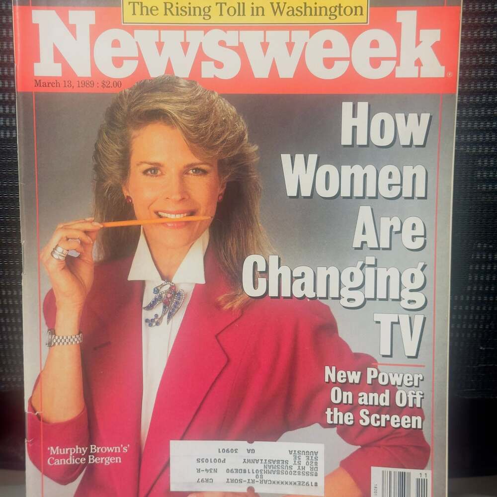 Newsweek Magazine March 13 1989 Candice Bergen Murphy Brown Cover How Women Are